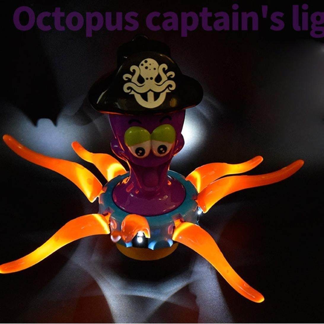 Captain Octopus Electric Dancing Toy with LED Lights & Music for Kids 3+ - Al-Raheem Imports