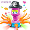 Captain Octopus Electric Dancing Toy with LED Lights & Music for Kids 3+ - Al-Raheem Imports