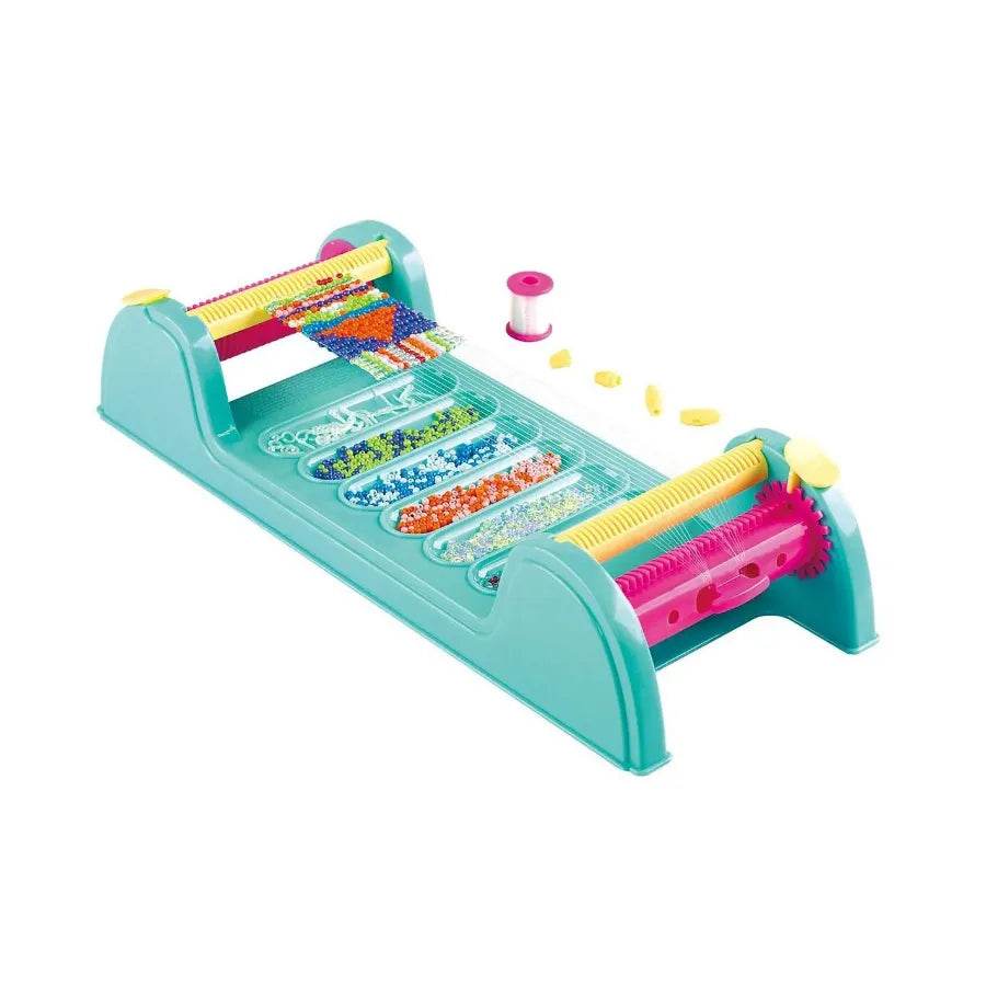 Beads Weaving Machine for Kids 16 Pcs Multicolor Arts and Crafts Toy Set - Al-Raheem Imports