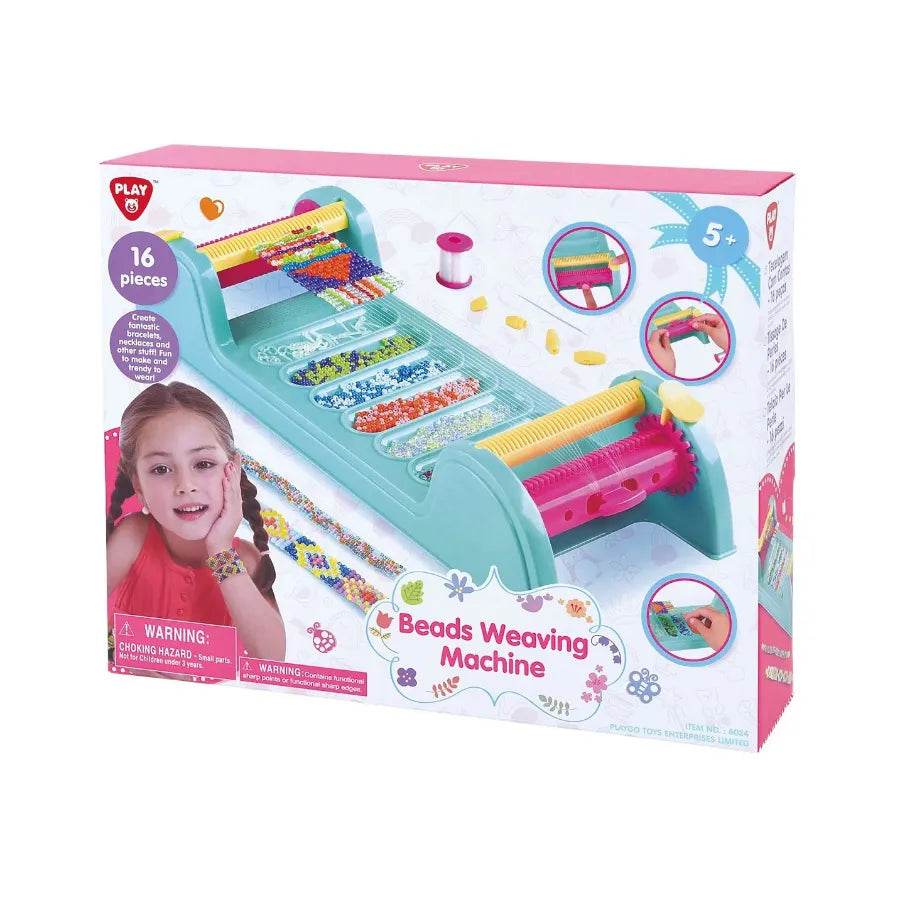Beads Weaving Machine for Kids 16 Pcs Multicolor Arts and Crafts Toy Set - Al-Raheem Imports