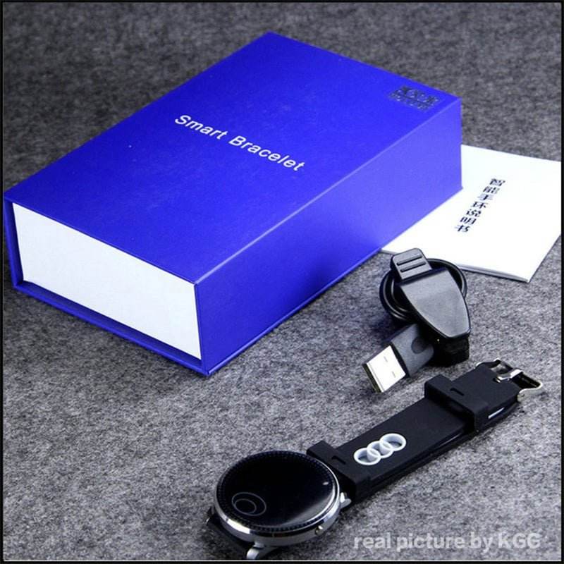 CF007H Smart Bracelet OLED Color Screen Fitness Tracker with HR & BP Monitor, SMS Notifications - Al-Raheem Imports