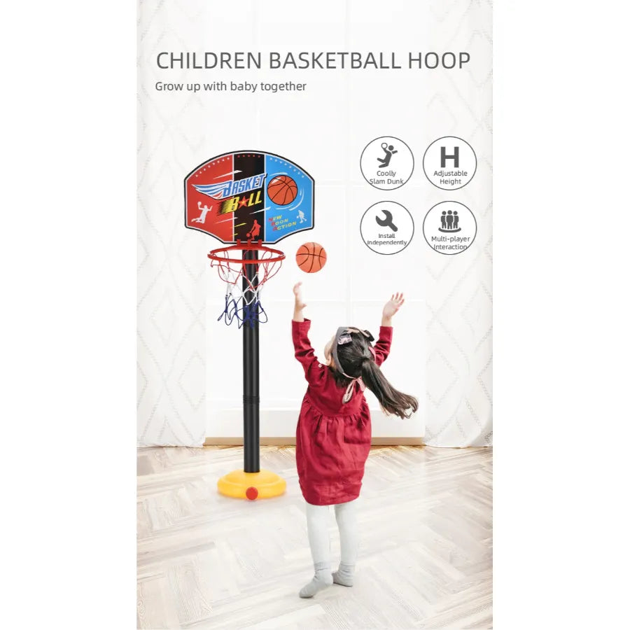 Children's Portable Adjustable Basketball Stand Indoor Parent-Child Toy