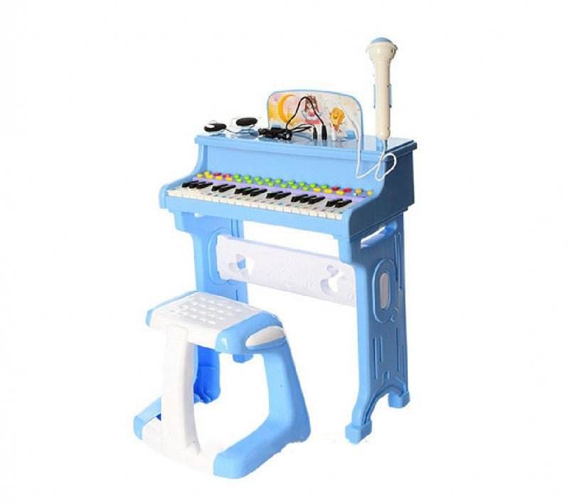 Children's Synthesizer Piano Toy Set With Electronic Organ Microphone & High Chair - Al-Raheem Imports