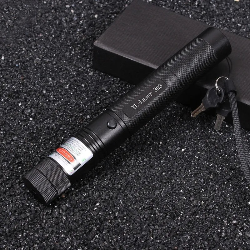 Multifunctional High-Power Green Laser Pointer Pen with Safety Lock & 18650 Battery
