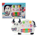 Cow Piano Musical Toy with Animal Sounds & Lights for Kids 3+ - Al-Raheem Imports