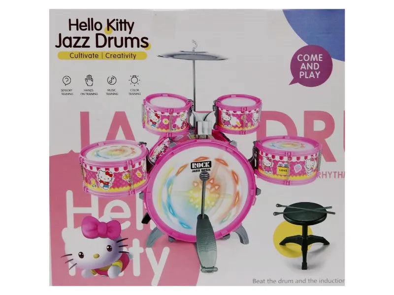 Hello Kitty Kids Jazz Drum Set Musical Toy for Toddlers