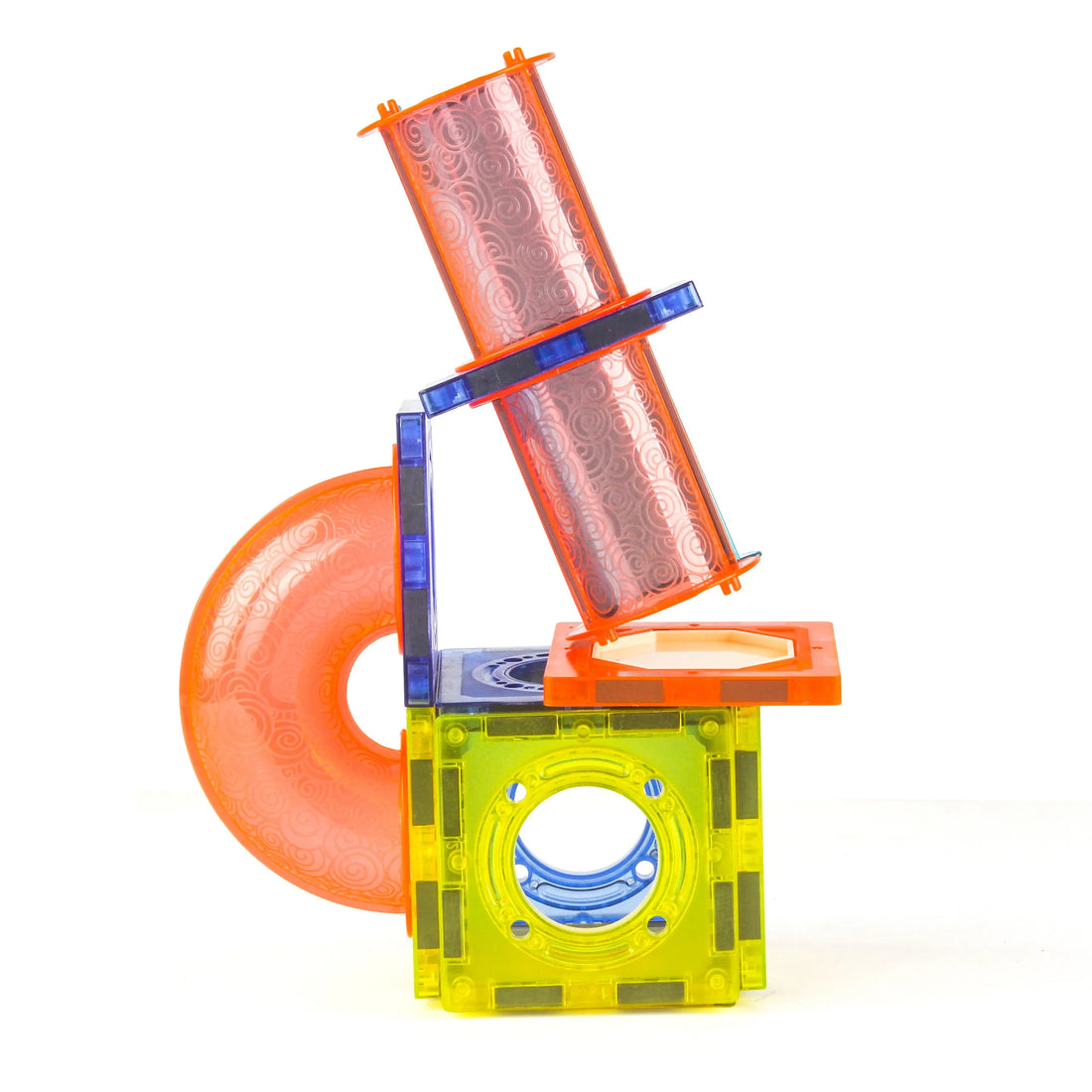 66 Piece Magnetic Educational Building Blocks Set Safe PVC Construction Toy for Kids Ages 2+ STEM Learning Multicolor Block Kit