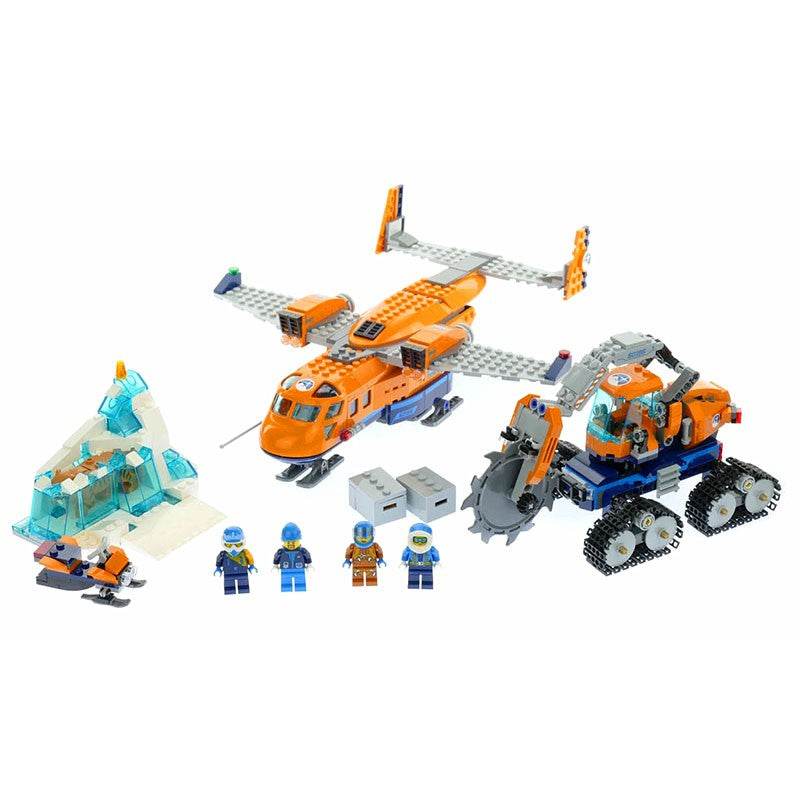 Lepin 02112 City Series Arctic Supply Plane Building Blocks Set with 791 Pieces and 4 Minifigures - Al-Raheem Imports
