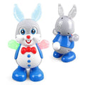 Electric Dancing Rabbit Toy with Music, Lighting, and Flashing Effects Educational Electronic Walking Robot for Kids - Al-Raheem Imports