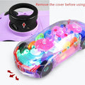 Electric Universal Gear Mechanical Concept Colorful Light Music Transparent Toy Car - Al-Raheem Imports