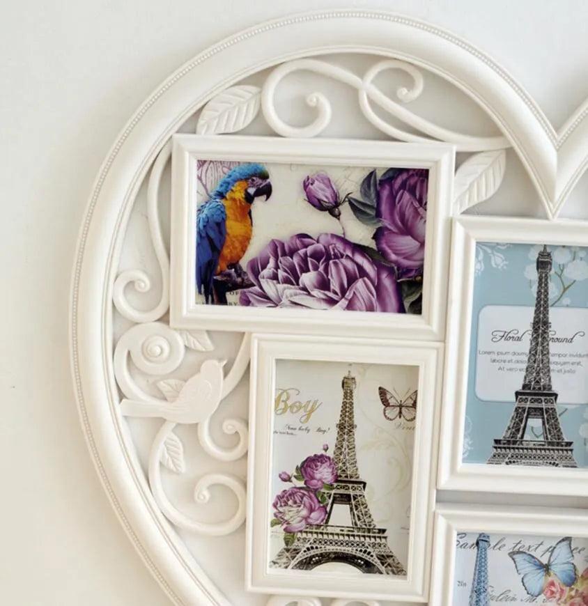 6-Piece Creative Photo Frame Combination Family Photo Hanging Wall Frames