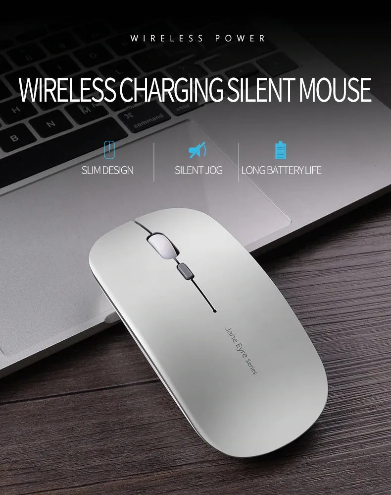 1600 DPI USB Optical Wireless Mouse 2.4G Slim Ergonomic for PC Laptop