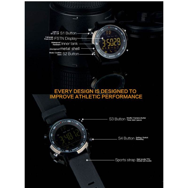 EX18 IP67 Smart Professional Sports Fitness Wristwatch - Al-Raheem Imports