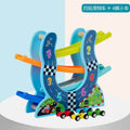 Wooden Four Deck Pulley Car Parking Track Toy - Al-Raheem Imports