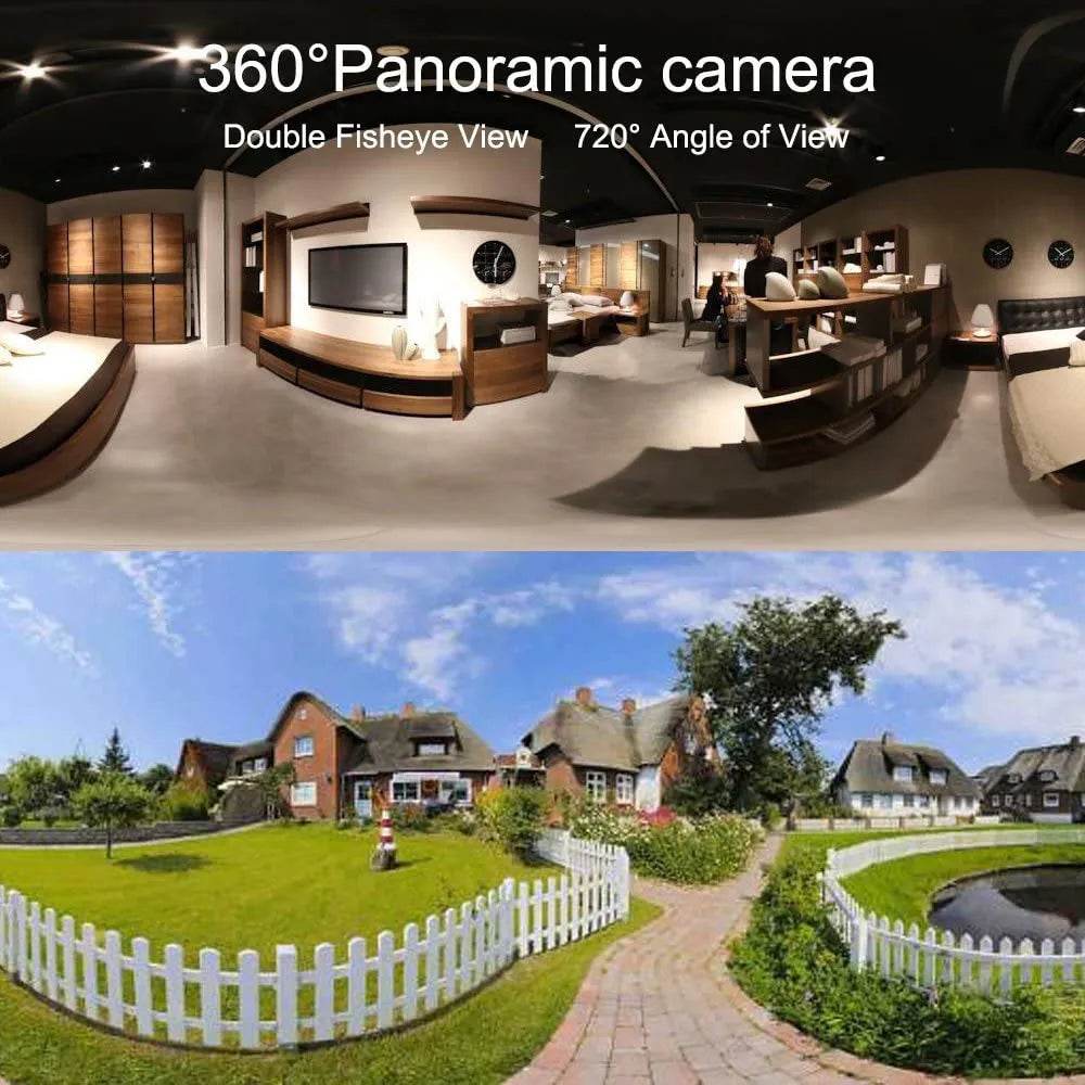 ROD-1 Spherical Dual Lens HD 360 Degree Camera with 3040*1520 Resolution and Live Streaming Support - Al-Raheem Imports