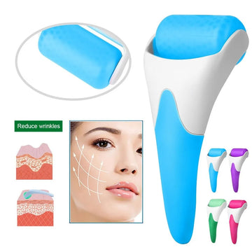 Ice Roller Face Massager Cool Lift Anti Wrinkle Skin Tightening Pain Relief Tool