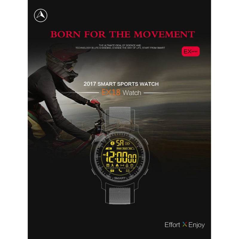 EX18 IP67 Smart Professional Sports Fitness Wristwatch - Al-Raheem Imports