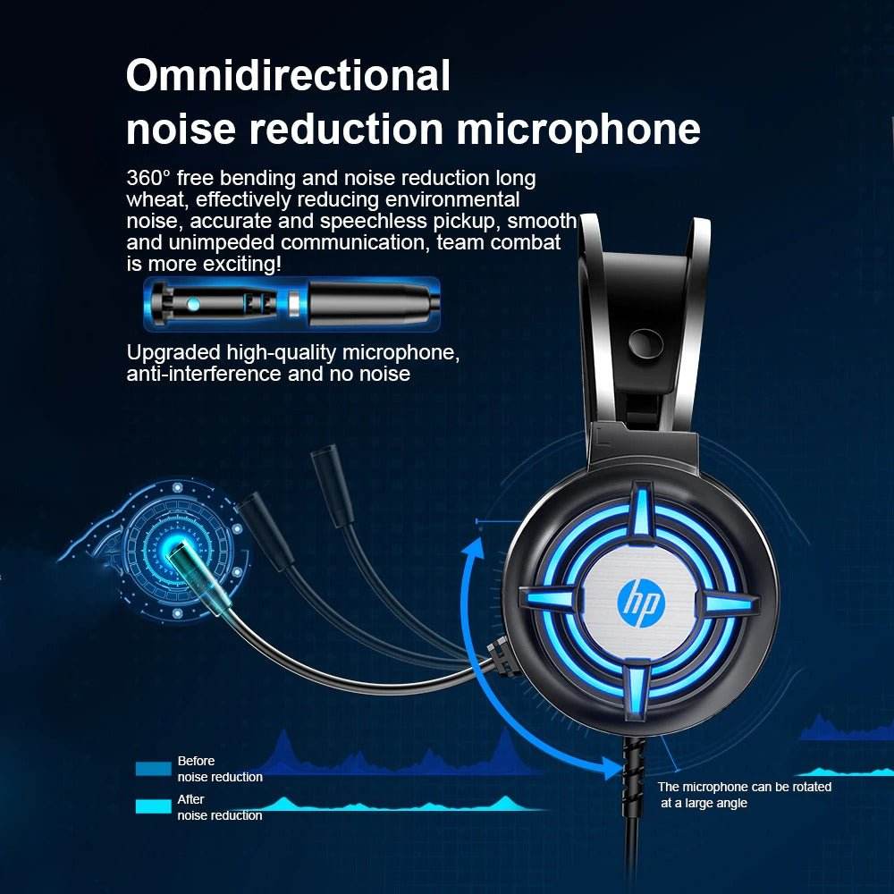 Gaming 7.1 Surround Stereo Headset Colorful Light Headphones Mic USB 3.5mm - Al-Raheem Imports