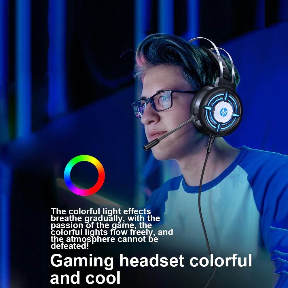 Gaming 7.1 Surround Stereo Headset Colorful Light Headphones Mic USB 3.5mm - Al-Raheem Imports