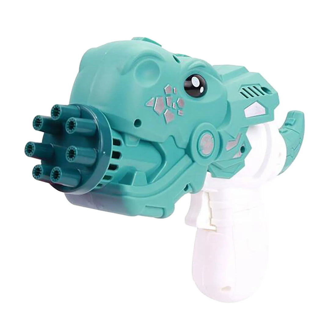 Happy Dinosaur Electric Bubble Machine  7-Hole Automatic Bubble Gun for Kids
