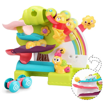 Roller Coaster Learning Fun Baby Toy with Music Sound and Rolling Balls for Ages 12-24 Months Bear Theme