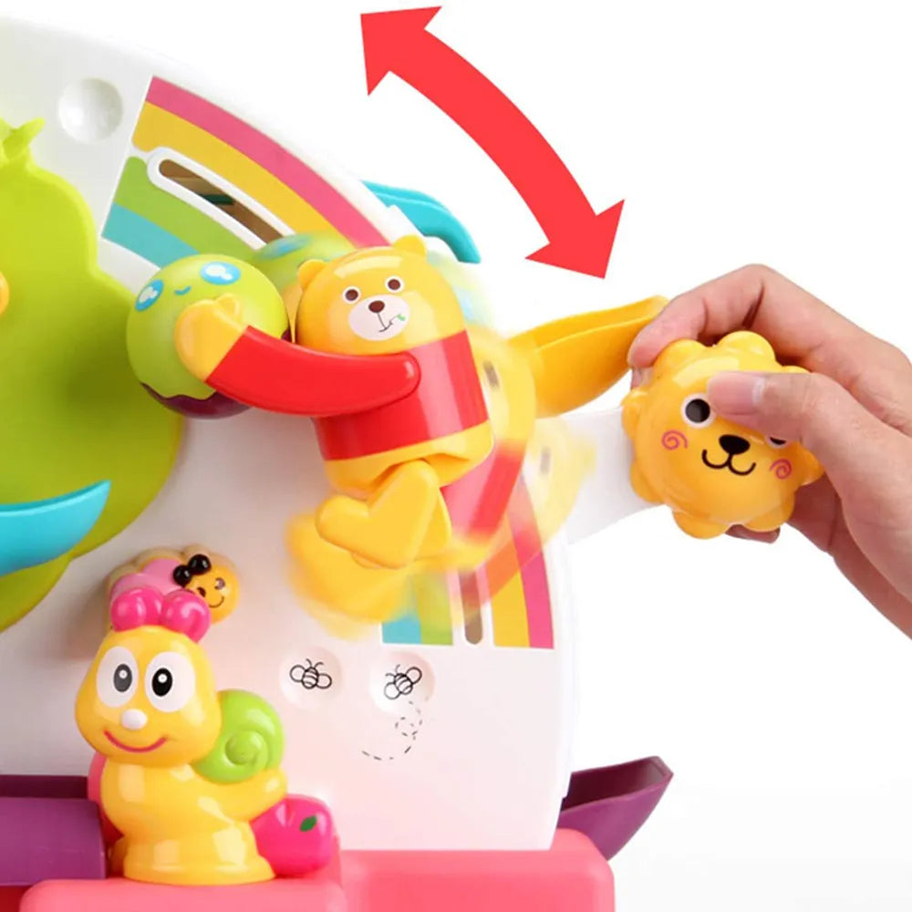 Roller Coaster Learning Fun Baby Toy with Music Sound and Rolling Balls for Ages 12-24 Months Bear Theme