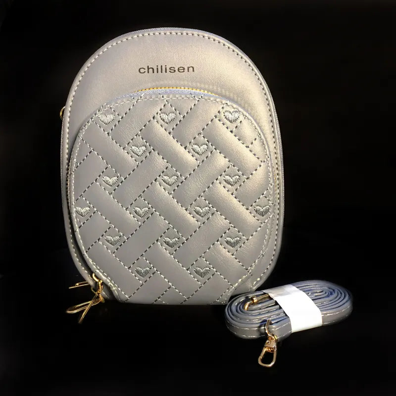Trendy and Compact Chilisen Womens Mini Crossbody Bag with 3 Pockets and Stylish PU Leather Design for Modern Fashion and Daily Travel