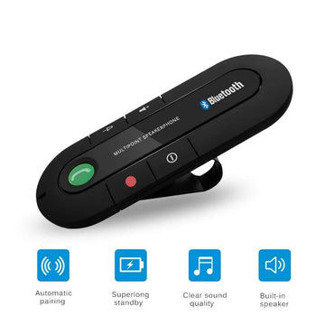 V3.0+EDR Bluetooth Car Sun Visor Handsfree Speakerphone Multipoint Kit