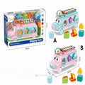Happy Bus Shape Xylophone Multi Color Musical Toy for Kids 3+ Educational - Al-Raheem Imports