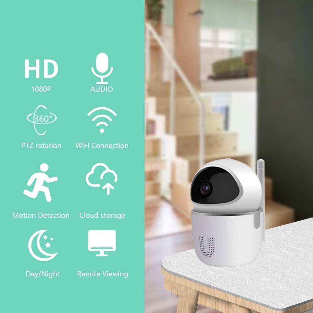 HD 1080P IP Cloud CCTV Camera with Smart Auto Tracking Wireless Home Security - Al-Raheem Imports