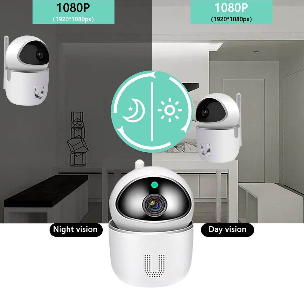 HD 1080P IP Cloud CCTV Camera with Smart Auto Tracking Wireless Home Security - Al-Raheem Imports