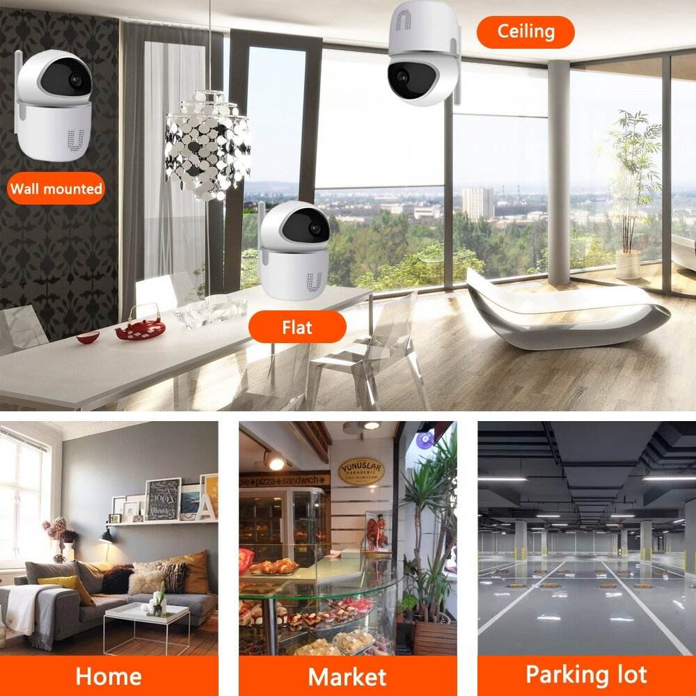 HD 1080P IP Cloud CCTV Camera with Smart Auto Tracking Wireless Home Security - Al-Raheem Imports
