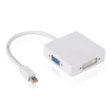 3-in-1 Mini DisplayPort to HDMI DVI VGA Adapter 15cm