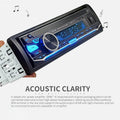 HEVXM Multifunction Car MP3 Radio Player With Color Lights MP3 Player FM Radio USB AUX Hands Free Calling - Al-Raheem Imports