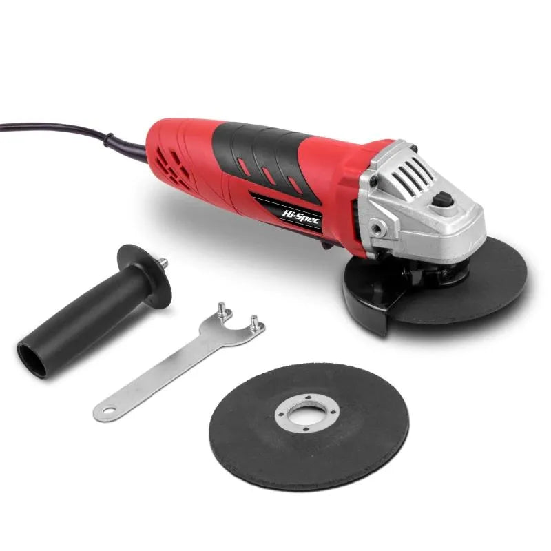 500W 5A Mini Electric Angle Grinder with 2 Cutting Discs Side Handle and Safety Guard