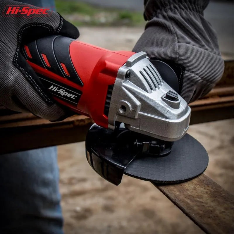 500W 5A Mini Electric Angle Grinder with 2 Cutting Discs Side Handle and Safety Guard