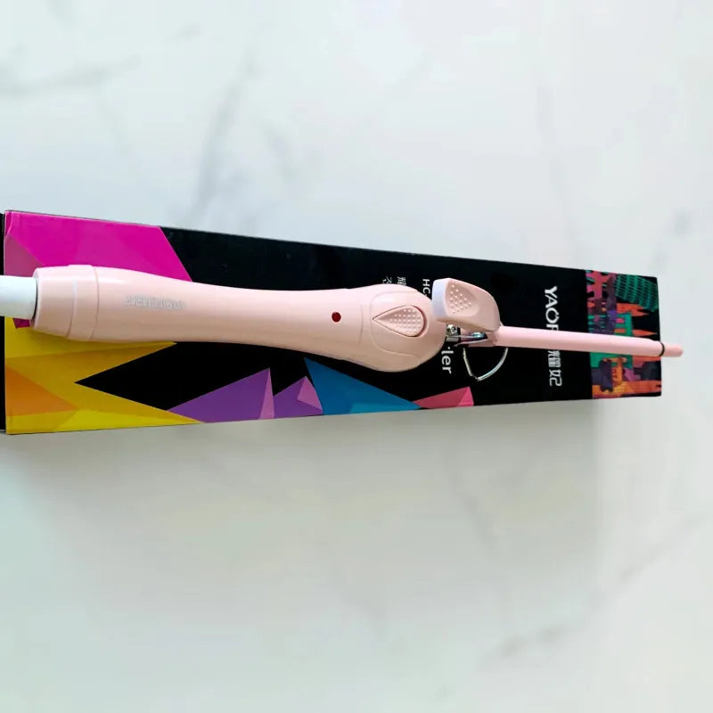 HC-1809 Yaofei Stylish Portable Wired Hair Curler Automatic Curling Iron 25W Ceramic Coated