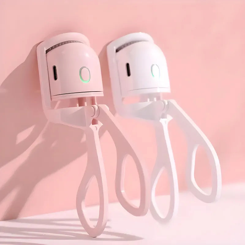 Compact and Rechargeable Mini Electric Eyelash Curler for Quick Long Lasting Curling and Professional Makeup Styling for Women