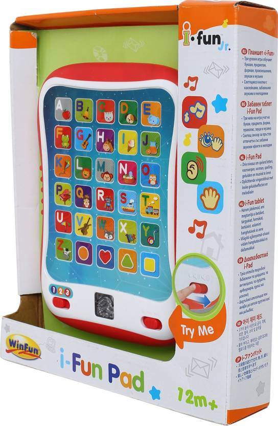 Interactive Fun Pad Learning Toy ABC Alphabet Shapes for Kids 3+ Educational - Al-Raheem Imports