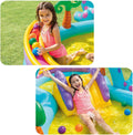 Intex 57135 Dinoland Inflatable Paddling Pool Play Center with Dino Arch Sprayer and Fun Ball Games - Al-Raheem Imports