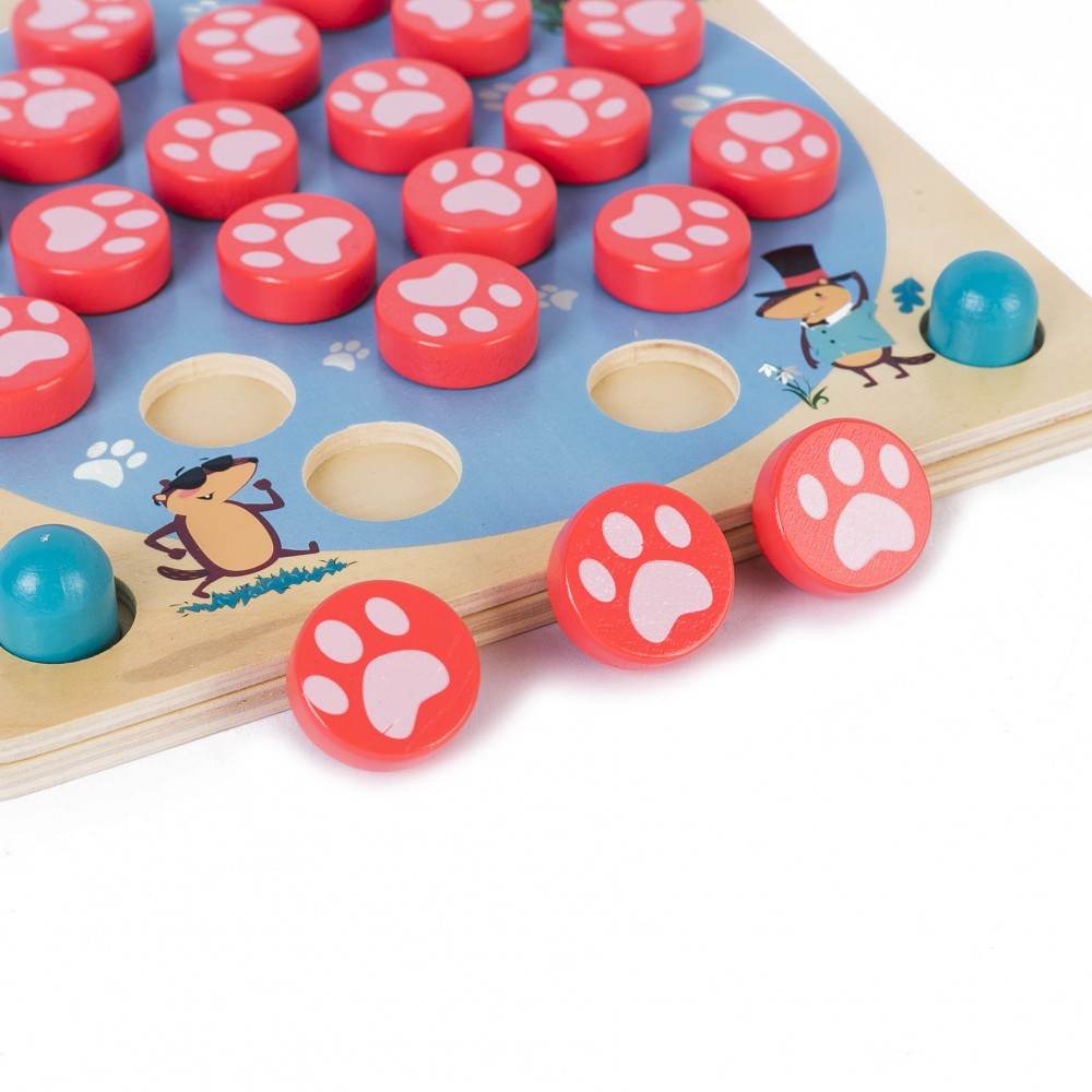 Wooden Memory Toy 4 In 1 Multifunctional Chess Logical Thinking and Memory Training Family Game - Al-Raheem Imports