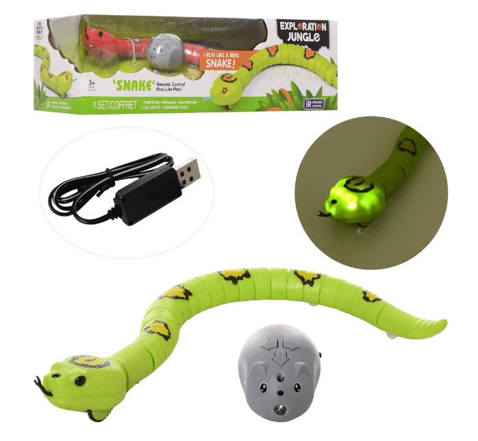 Jungle IR Remote Control Snake Electronic Toy Simulation for Kids 6+ Years - Al-Raheem Imports