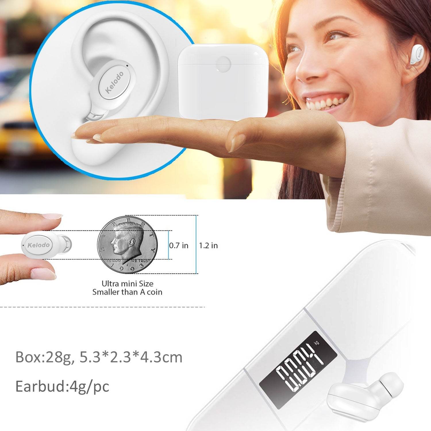 Kelodo S9 Bluetooth 5.0 TWS Wireless Earbuds with HiFi Stereo and Noise Reduction - Al-Raheem Imports