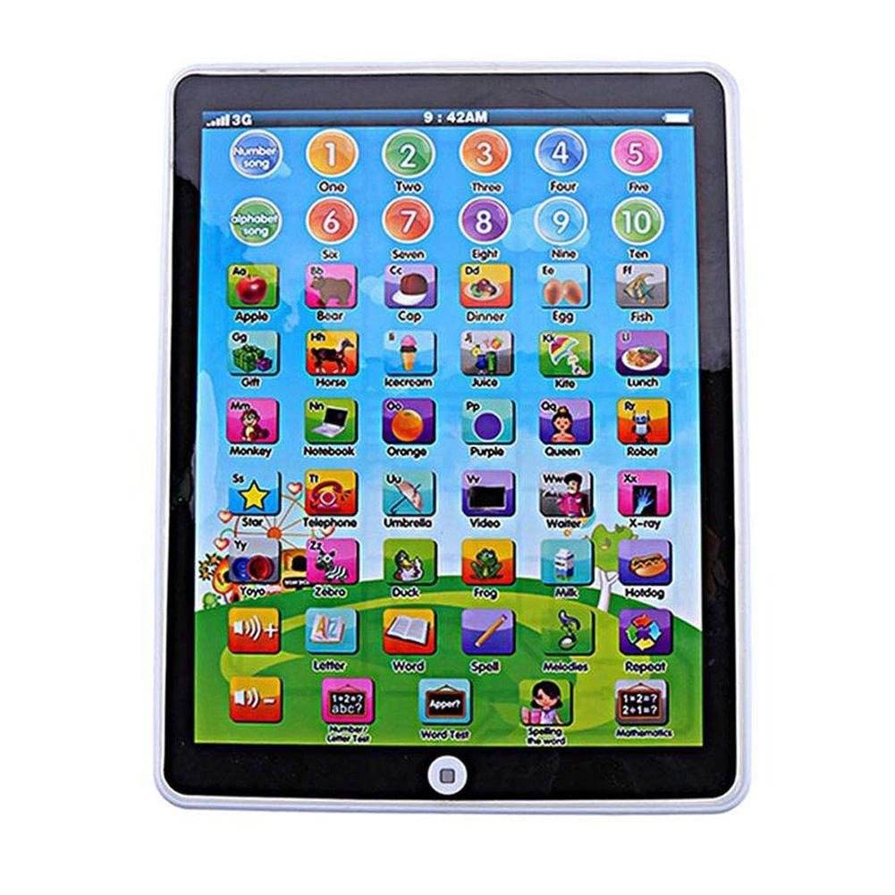 Kids Mini iPad Educational Learning Tablet Toy Music Letters Numbers 3+ Years - Al-Raheem Imports