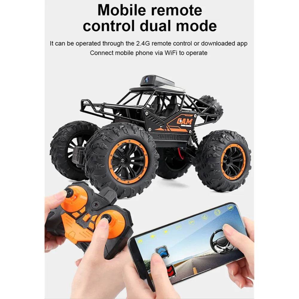 WIFI Control RC Car 1:18 2.4Ghz 2WD Alloy Radio Control FPV Off-Road Vehicle RTR Model Toy - Al-Raheem Imports