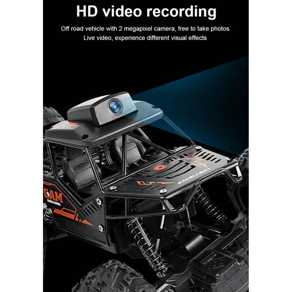 WIFI Control RC Car 1:18 2.4Ghz 2WD Alloy Radio Control FPV Off-Road Vehicle RTR Model Toy - Al-Raheem Imports