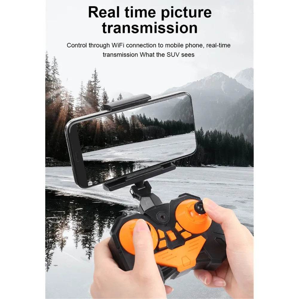 WIFI Control RC Car 1:18 2.4Ghz 2WD Alloy Radio Control FPV Off-Road Vehicle RTR Model Toy - Al-Raheem Imports