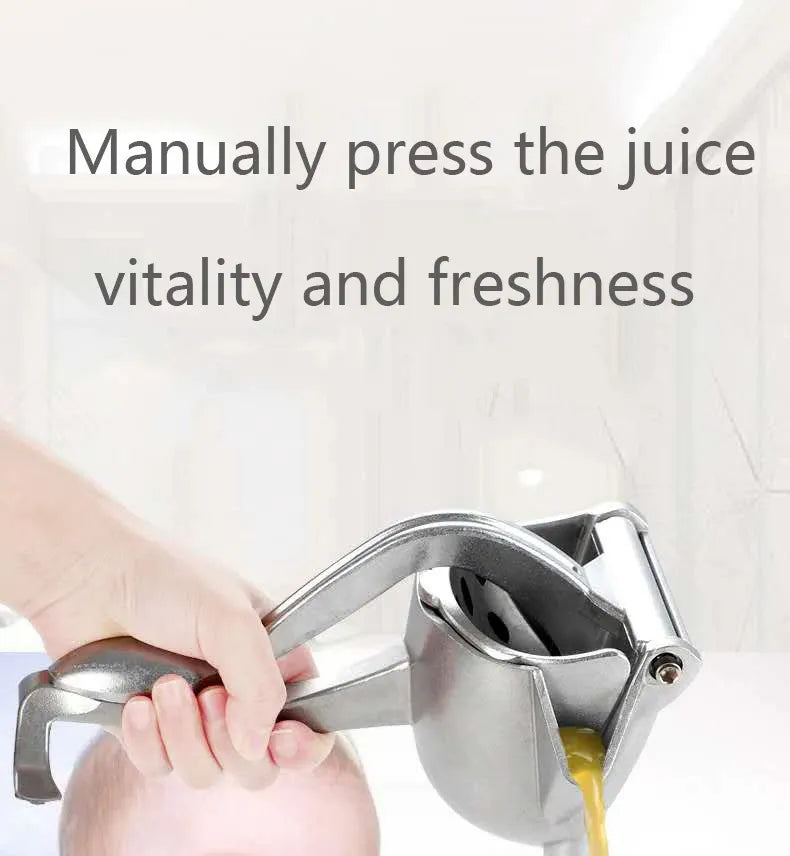 Heavy-Duty Aluminum Alloy Manual Hand Press Juice Squeezer for Fresh Citrus and Fruits