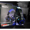 Piranha 2145 Wired Gaming Headset with Noise Cancelling Mic and LED Light - Al-Raheem Imports