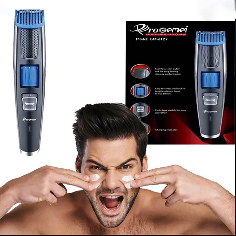 Mens Professional Hair Beard Electric Rechargeable Trimmer Adjustable USB - Al-Raheem Imports